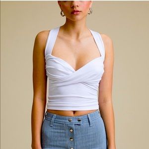 Line By K Izzy Tank Top in White